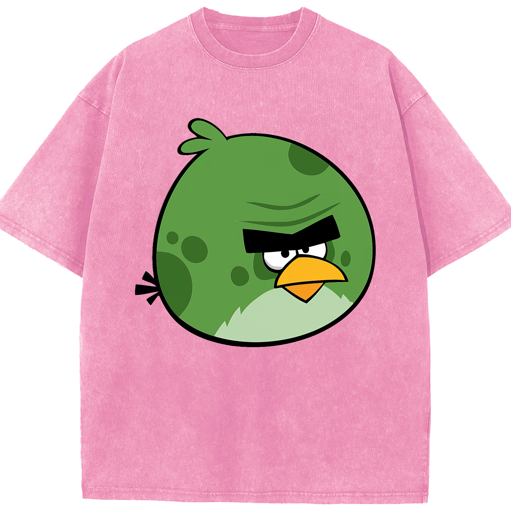 （画像用） Angry Birds アングリーバード 綿100% ヴィンテージ風 半袖Tシャツ（フロントプリント）